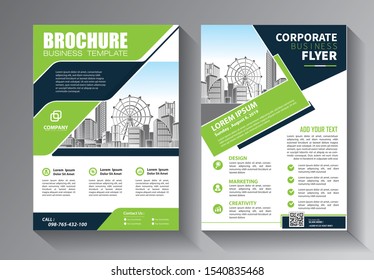 Business Brochure Template Tri Fold Layout Stock Vector (Royalty Free ...