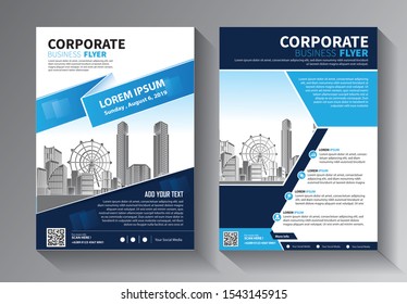 Business abstract vector template. Brochure design, cover modern layout, annual report, poster, flyer in A4 with colorful triangles, geometric shapes for tech, science, market with light background