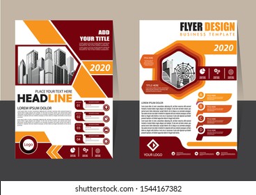 Business abstract vector template Brochure design cover modern layout annual report poster flyer in A4 with colorful triangles geometric shapes for tech science market with light background