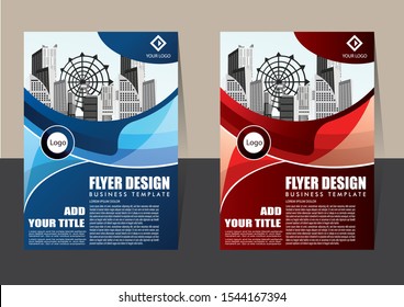 Business abstract vector template Brochure design cover modern layout annual report poster flyer in A4 with colorful triangles geometric shapes for tech science market with light background