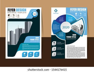 Business abstract vector template Brochure design cover modern layout annual report poster flyer in A4 with colorful triangles geometric shapes for tech science market with light background
