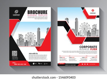 Business abstract vector template. Brochure design, cover modern layout, annual report, poster, flyer in A4 with colorful triangles, geometric shapes for tech, science, market with light background