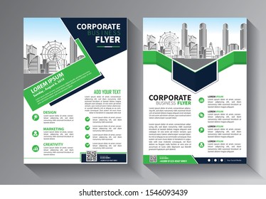 Business abstract vector template. Brochure design, cover modern layout, annual report, poster, flyer in A4 with colorful triangles, geometric shapes for tech, science, market with light background