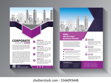 Business abstract vector template. Brochure design, cover modern layout, annual report, poster, flyer in A4 with colorful triangles, geometric shapes for tech, science, market with light background