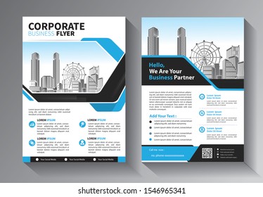 Business abstract vector template. Brochure design, cover modern layout, annual report, poster, flyer in A4 with colorful triangles, geometric shapes for tech, science, market with light background