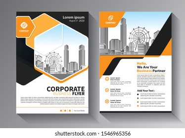 Business abstract vector template. Brochure design, cover modern layout, annual report, poster, flyer in A4 with colorful triangles, geometric shapes for tech, science, market with light background
