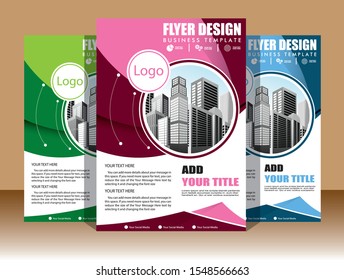 Business abstract vector template Brochure design cover modern layout annual report poster flyer in A4 with colorful triangles geometric shapes for tech science market with light background