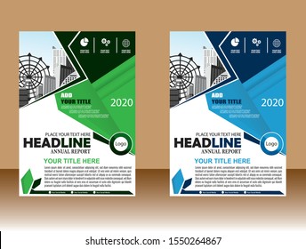 Business abstract vector template Brochure design cover modern layout annual report poster flyer in A4 with colorful triangles geometric shapes for tech science market with light background