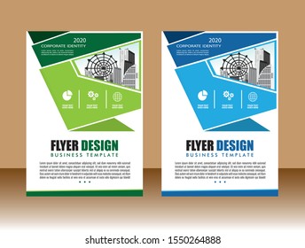 Business abstract vector template Brochure design cover modern layout annual report poster flyer in A4 with colorful triangles geometric shapes for tech science market with light background