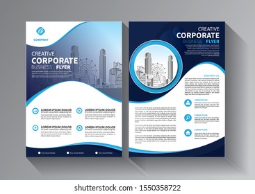 Business abstract vector template. Brochure design, cover modern layout, annual report, poster, flyer in A4 with colorful triangles, geometric shapes for tech, science, market with light background