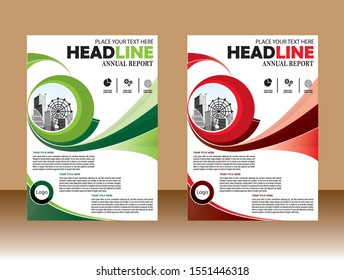 Business abstract vector template Brochure design cover modern layout annual report poster flyer in A4 with colorful triangles geometric shapes for tech science market with light background