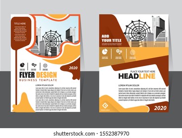 Business abstract vector template Brochure design cover modern layout annual report poster flyer in A4 with colorful triangles geometric shapes for tech science market with light background