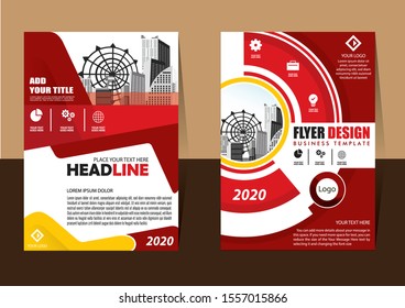 Business abstract vector template Brochure design cover modern layout annual report poster flyer in A4 with colorful triangles geometric shapes for tech science market with light background
