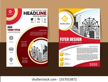 Business abstract vector template Brochure design cover modern layout annual report poster flyer in A4 with colorful triangles geometric shapes for tech science market with light background