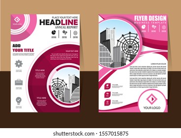 Business abstract vector template Brochure design cover modern layout annual report poster flyer in A4 with colorful triangles geometric shapes for tech science market with light background