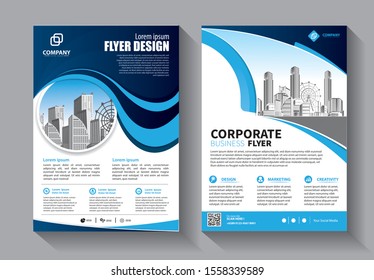 Business abstract vector template. Brochure design, annual report with geometric shapes 