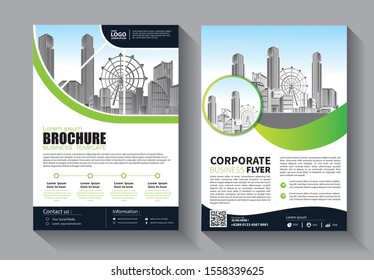 Business abstract vector template. Brochure design, annual report with geometric shapes 