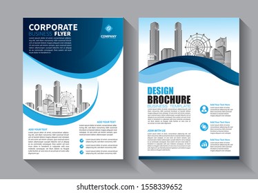 Business abstract vector template. Brochure design, annual report with geometric shapes 