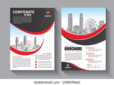 Business abstract vector template. Brochure design, annual report with geometric shapes 