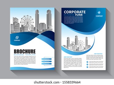 Business abstract vector template. Brochure design, annual report with geometric shapes 