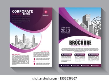 Business abstract vector template. Brochure design, annual report with geometric shapes 