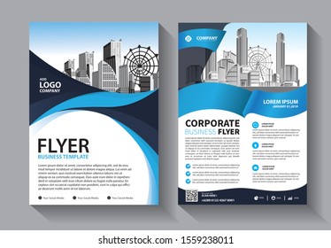 Business abstract vector template. Brochure design, cover modern layout, annual report, poster, flyer in A4 with colorful triangles, geometric shapes for tech, science, market with light background