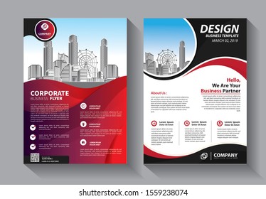 Business abstract vector template. Brochure design, cover modern layout, annual report, poster, flyer in A4 with colorful triangles, geometric shapes for tech, science, market with light background
