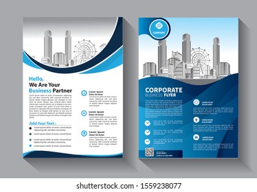 Business abstract vector template. Brochure design, cover modern layout, annual report, poster, flyer in A4 with colorful triangles, geometric shapes for tech, science, market with light background