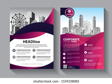 Business abstract vector template. Brochure design, cover modern layout, annual report, poster, flyer in A4 with colorful triangles, geometric shapes for tech, science, market with light background