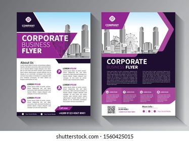 Business Abstract Vector Template. Brochure Design, Cover Modern Layout, Annual Report, Poster, Flyer In A4 With Colorful Triangles, Geometric Shapes For Tech, Science, Market With Light Background