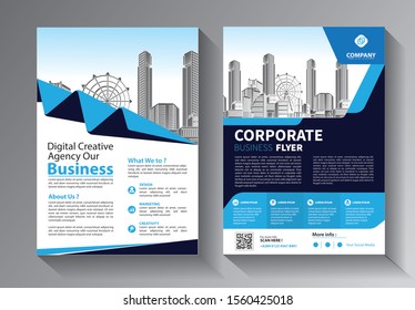 Business abstract vector template. Brochure design, cover modern layout, annual report, poster, flyer in A4 with colorful triangles, geometric shapes for tech, science, market with light background