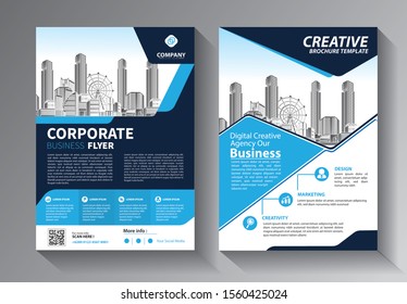 Business abstract vector template. Brochure design, cover modern layout, annual report, poster, flyer in A4 with colorful triangles, geometric shapes for tech, science, market with light background