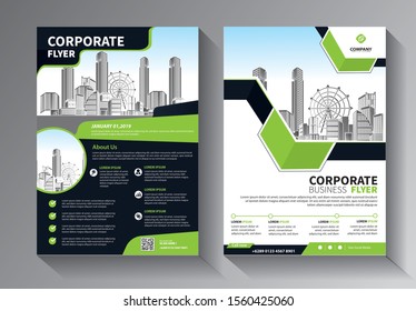 Business abstract vector template. Brochure design, cover modern layout, annual report, poster, flyer in A4 with colorful triangles, geometric shapes for tech, science, market with light background