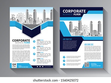 Business abstract vector template. Brochure design, cover modern layout, annual report, poster, flyer in A4 with colorful triangles, geometric shapes for tech, science, market with light background