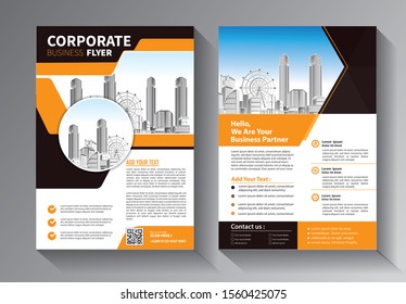 Business abstract vector template. Brochure design, cover modern layout, annual report, poster, flyer in A4 with colorful triangles, geometric shapes for tech, science, market with light background