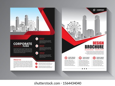 Business abstract vector template. Brochure design, cover modern layout, annual report, poster, flyer in A4 with colorful triangles, geometric shapes for tech, science, market with light background