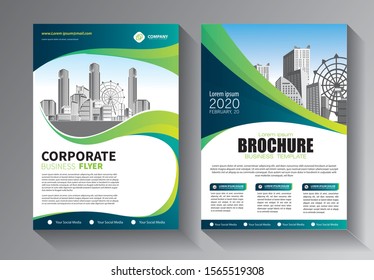 Business abstract vector template. Brochure design, cover modern layout, annual report, poster, flyer in A4 with colorful triangles, geometric shapes for tech, science, market with light background