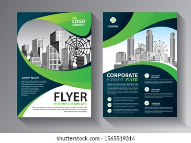 Business abstract vector template. Brochure design, cover modern layout, annual report, poster, flyer in A4 with colorful triangles, geometric shapes for tech, science, market with light background