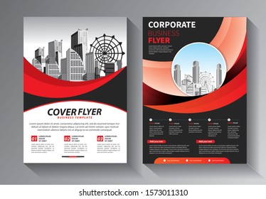 Business abstract vector template. Brochure design, cover modern layout, annual report, poster, flyer in A4 with colorful triangles, geometric shapes for tech, science, market with light background