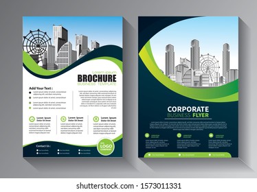 Business abstract vector template. Brochure design, cover modern layout, annual report, poster, flyer in A4 with colorful triangles, geometric shapes for tech, science, market with light background
