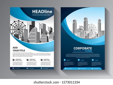 Business abstract vector template. Brochure design, cover modern layout, annual report, poster, flyer in A4 with colorful triangles, geometric shapes for tech, science, market with light background