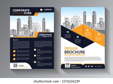 Brochure Design Template Vector Flyers Report Stock Vector (Royalty ...