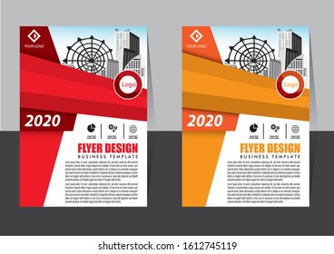 Business abstract vector template Brochure design cover modern layout annual report poster flyer in A4 with colorful triangles geometric shapes for tech science market with light background