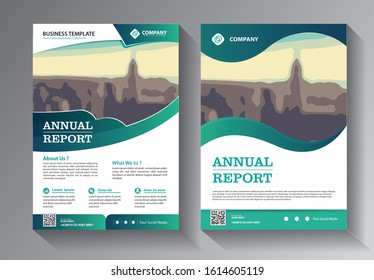 Business abstract vector template. Brochure design, cover modern layout, annual report, poster, flyer in A4 with colorful triangles, geometric shapes for tech, science, market with light background