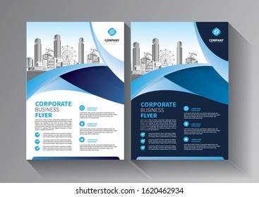 Business abstract vector template. Brochure design, cover modern layout, annual report, poster, flyer in A4 with colorful triangles, geometric shapes for tech, science, market with light background