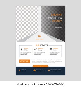 Business abstract vector template. Brochure design, cover modern layout, annual report, poster, flyer in A4 with colorful triangles, geometric shapes for tech, science, market with light background