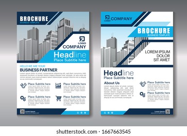 Business abstract vector template. Brochure design, cover modern layout,poster, flyer with colorful triangles.