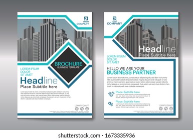 Business abstract vector template. Brochure design, cover modern layout,poster, flyer with colorful triangles.