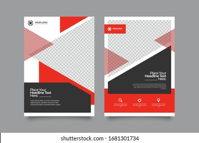 Business abstract vector template. Brochure design, cover modern layout, annual report, poster, flyer in A4 with geometric shapes for corporate, agency, services with elegant background