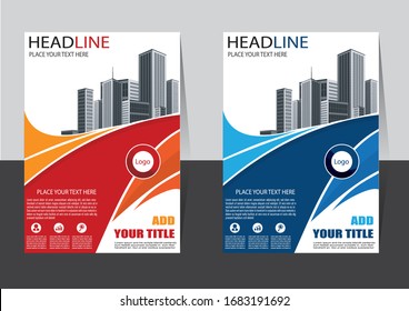 Business abstract vector template Brochure design cover modern layout annual report poster flyer in A4 with colorful triangles geometric shapes for tech science market with light background